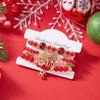 4Pcs/Set Christmas Collection for Old Man Tree Polymer Clay Beaded Bracelet Men's and Women's Holiday Elegant Charm Jewelry