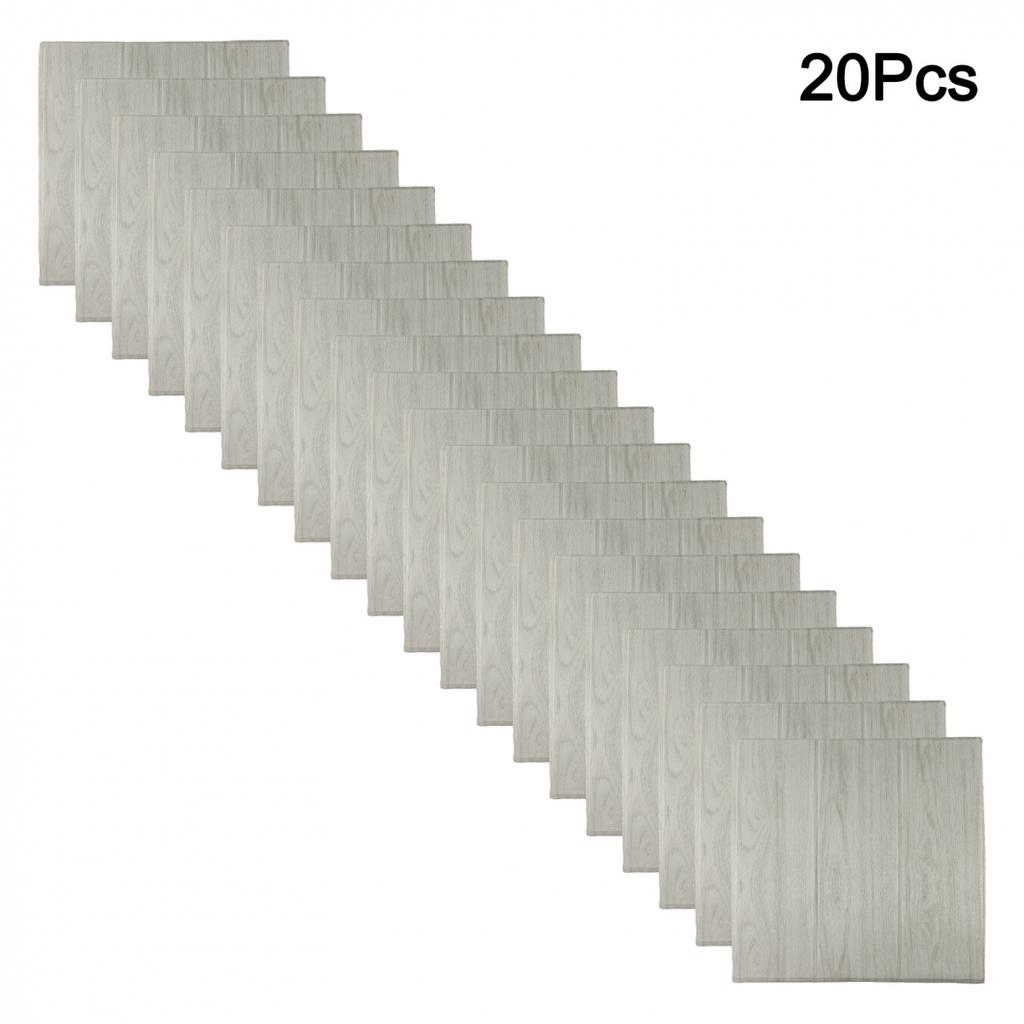 20 PCS 3D Tile Stone Brick Wall Sticker Soft Foam Panels
