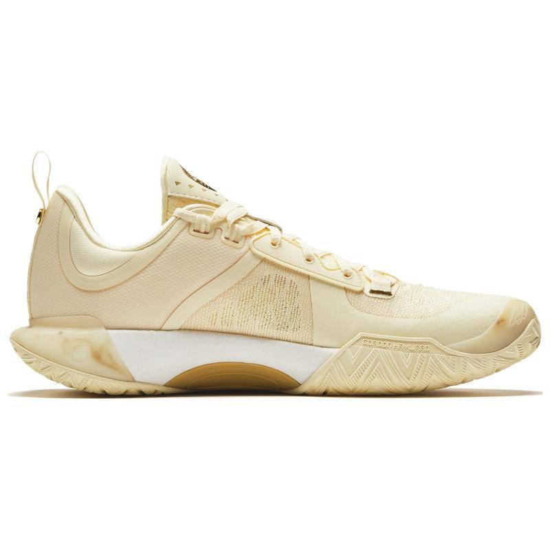 Anta GH5 Shock Absorbers Rebound Low Top Basketball Shoes Men's Gold Sneakers 112431115-7