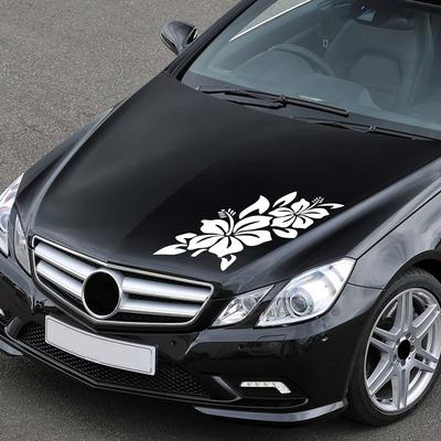 Vine Hibiscus Car Sticker Car Whole Body Vinyl Decal Waterproof Vehicles Motorcycle Stickers Car Accessories Decoration Exterior