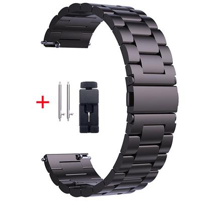 22 mm 20 mm Metallarmband für Samsung Galaxy Watch 46 mm/3/Gear S3/Huawei Watch GT 2/3 Pro, Edelstahl-Armband für Amazfit GTR