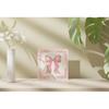 Pink Bow Coquette Wooden Box Sign, Coquette Room Decor, Dorm Room Essentials for Girls, Girly Ribbon Bow for Girls Room Dorm College Bedroom Desk