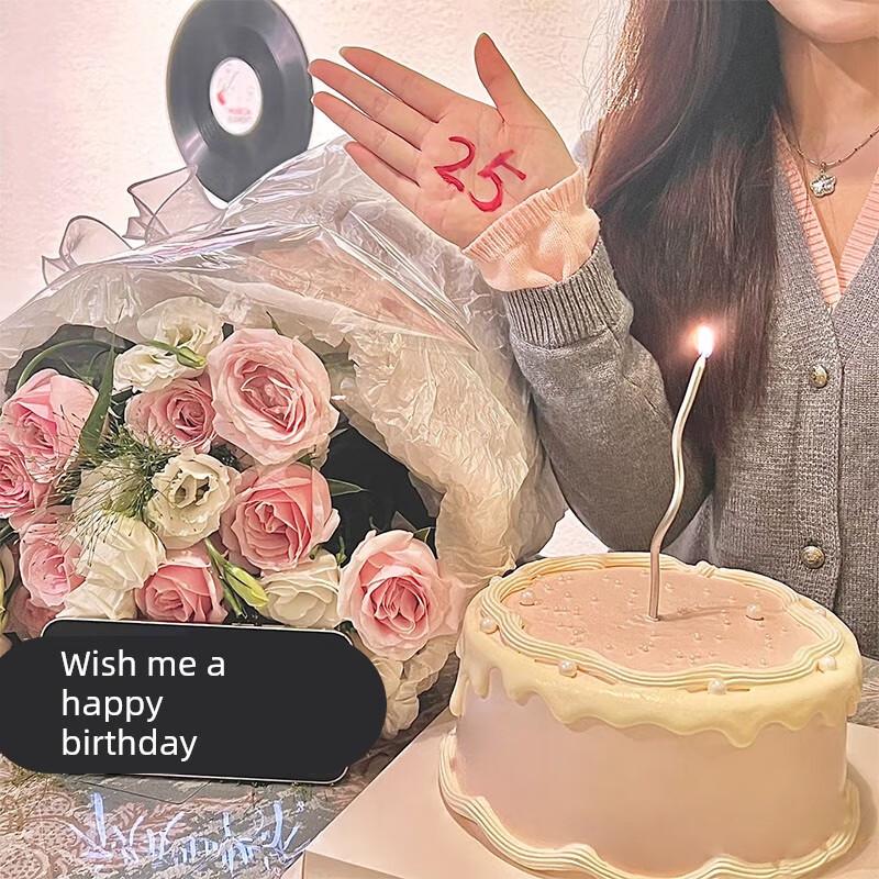 Ins-style Retro Curved Birthday Candles