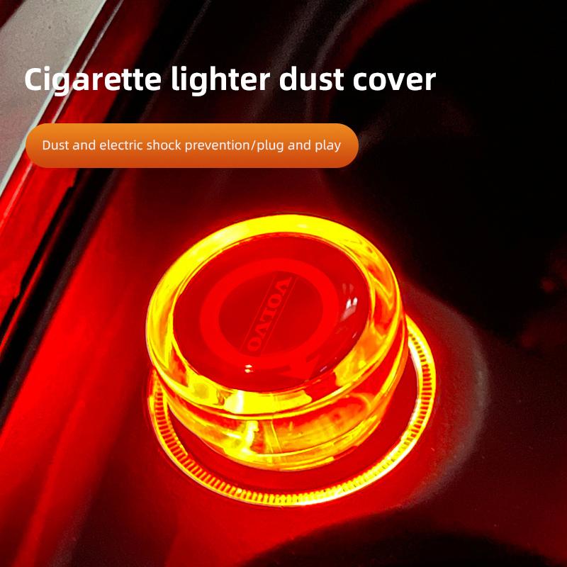 Car Cigarette Lighter Protective Cover Dust Plug Decoration For Volvo XC60 S60 V40 V50 V60 S80 S40 C30 AWD C70 S40 S60 S80 S90 T