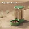 Automatic Pet Feeder & Waterer Combo 4L Large Capacity Cat Dog Bowl Durable Plastic Feeding Dish Pet Supplies For Household Pets