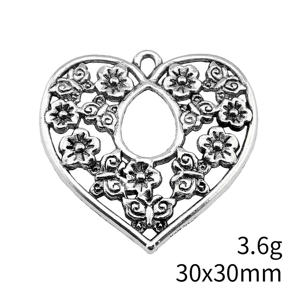 Christmas Decorations Charms Jewelry Gothic Style Peach Heart Charms Pendant Items Craft Pendants