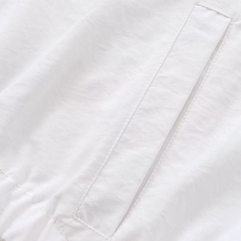 Zbzr Autumn New Women Clothes Western Style Fashion Long Sleeve Zipper Hood Nylon Short Coat 4341989