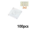 MOC Transparent Bulk Bricks 1x1 2x4 1x4 Clear Building Block Wall Panels and Baseplates