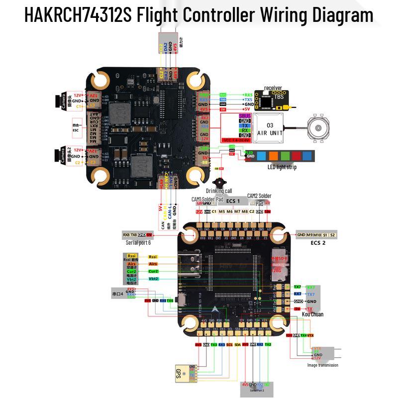 Controlador de vuelo HAKRC HK H743 12S