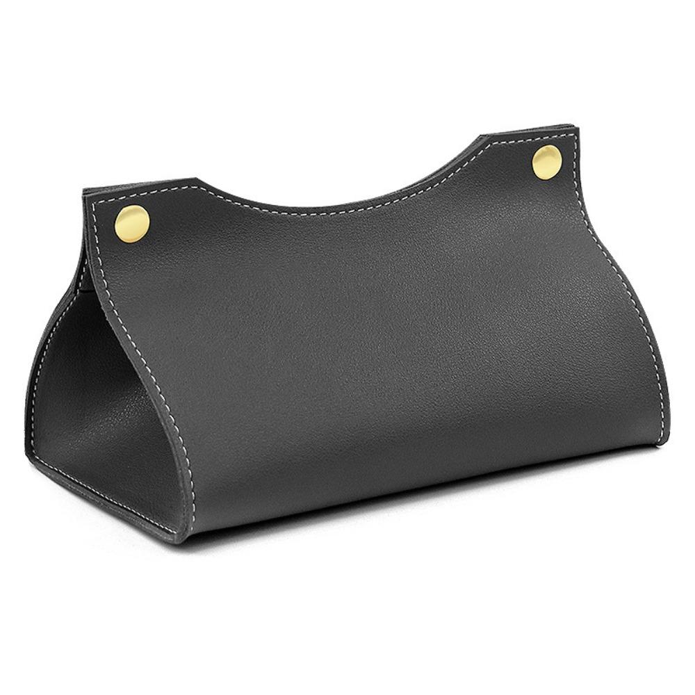 Simple PU Leather Tissue Box Waterproof Foldable Napkin Holder Multi-purpose Large Kitchen Storage Paper Box Living Room Kitchen