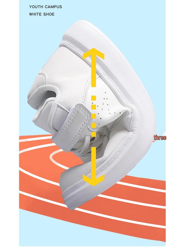 2025 Autumn Kids' Breathable White Mesh Sports Shoes for Boys & Girls