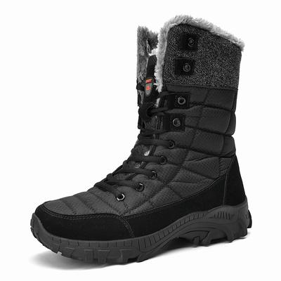 38-48 Stoßdämpfung, rutschfest, verschleißfest, für den Außenbereich, dicke Sohle, Baumwolle, Schneestiefel, hohe Baumwollschuhe, Herrenschuhe