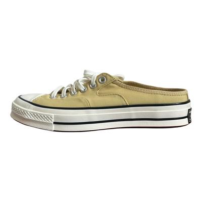 1970s Casual Versatile Durable Shock Absorbing Low Top Canvas Shoes Unisex Sneakers Yellow A03536C
