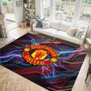 Manchester United Design Kristall Samt Teppich Gemütlich Nicht?Rutschfester Teppich mit Aufdruck für Schlafzimmer Wohnzimmer Eingang