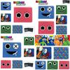 Cute Roblox Rainbow Friends Cartoon Print Bifold Wallet With Zipper Coin Bag