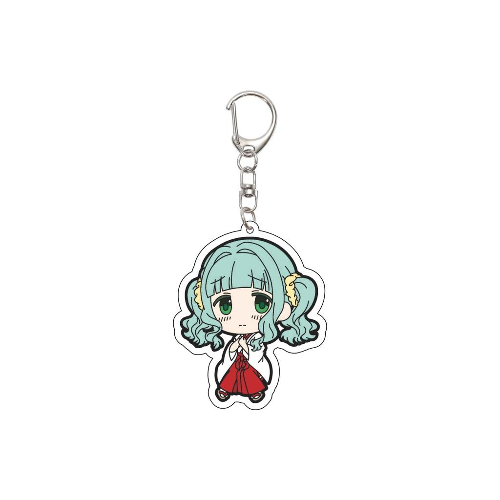 55MM Anime Puella Magi Madok Keychain Kaname Madoka/Akemi Homura/Miki Sayaka Key Chain Acrylic Model Plate Christmas Gifts