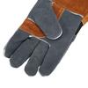 1 Pair of Heat Resistant Gloves  proof Flame Retardant Non Scalding Leather for BBQ Grill