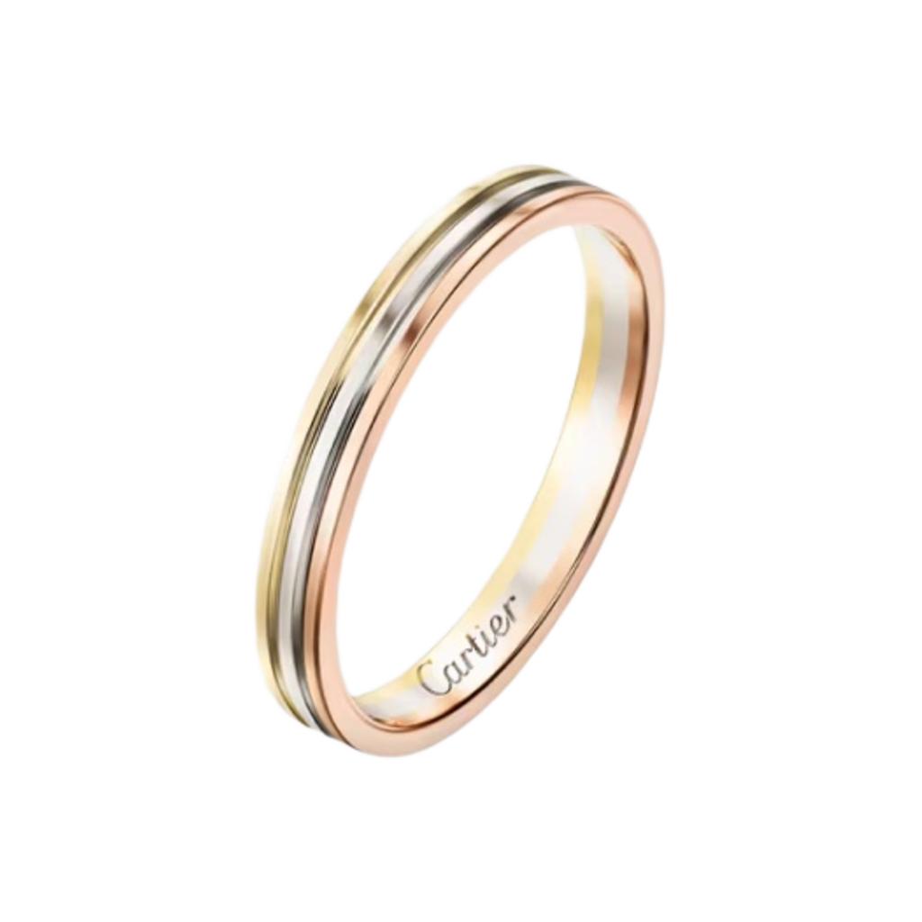 Cartier Vendome Louis Wedding Rings 18K Gold Unisex Rings Multiple-Colors B4209900