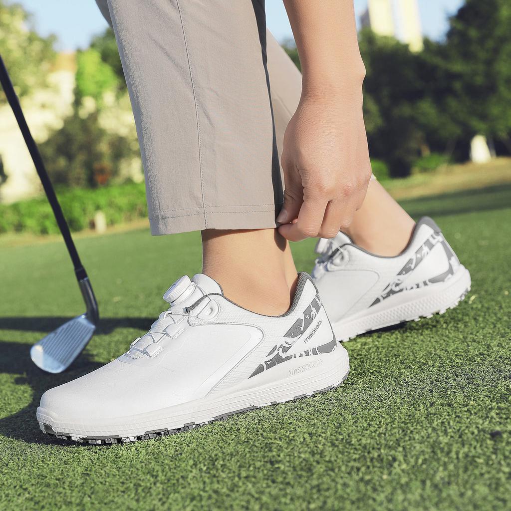Amazon popular men's and women's outdoor golf shoes rotating buckle casual shoes lightweight breathable travel shoes