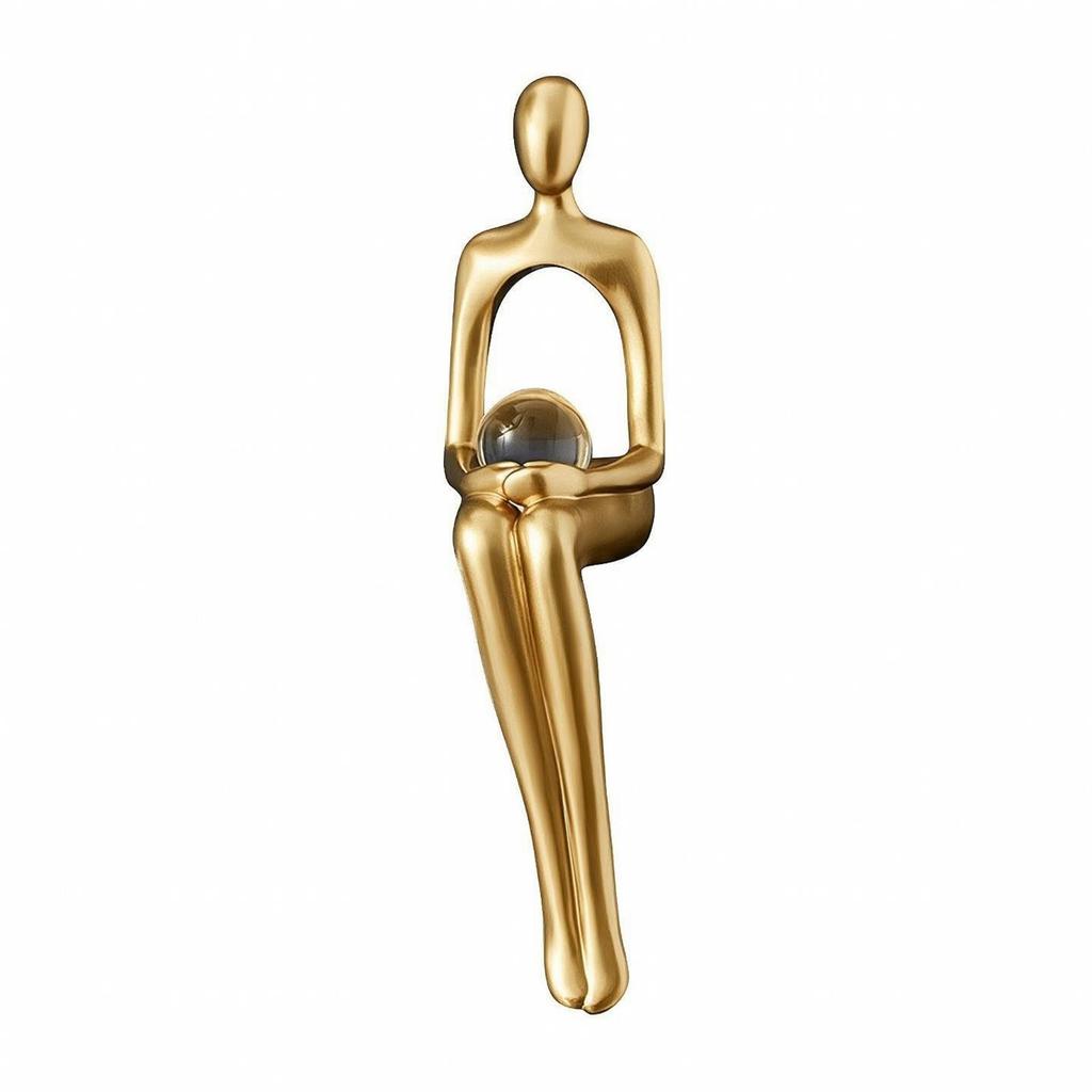 Low-Maintenance Modern Art Human Figurine Sturdy Sculpture Compact