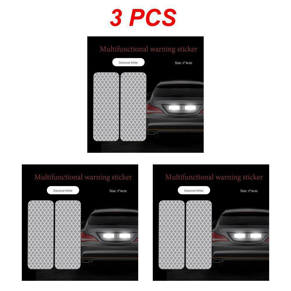 1 ~ 5 bucăți autocolante reflectorizante pentru bara de protecție a autovehiculului benzi reflectorizante de avertizare autocolante reflectoare de siguranță