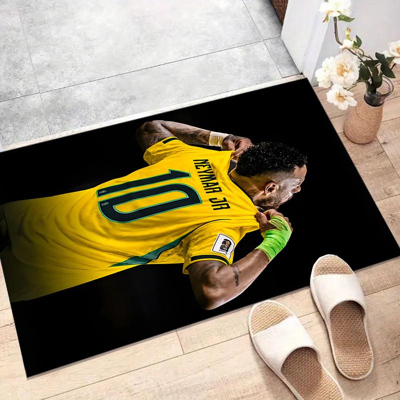 1pc Neymar Design Printed Area Rug Carpet for Bedroom Living Room Home Decor Rugs Mat Non Slip Mat Rug for Bedside