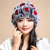 Rex Rabbit Hair Windproof Hat Children Winter Middle-aged and Elderly Cute Versatile Thickened Hat Winter Warm and Cold Ear Hat