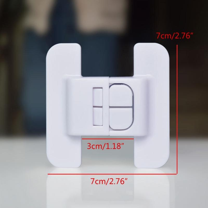 Window Lock, Punching-free, Self-adhesive and Child-proof Fastening, Refrigerator Door Closer, Drawer and Cabinet Safety Lock