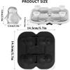 1x Penguins Ice Cube Mold Fun Shapes, Odd Novelty Penguin Gifts, 2.2inch Large Silicone Whiskey Ice Mold for Cocktails, Bourbon, Brandy