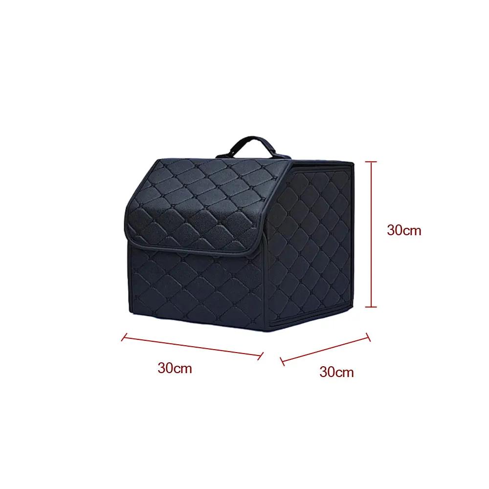 1Pc Universal Multipurpose Collapsible Car Trunk Storage Organizer with Lid Portable Car Storage Bag Car Trunk Organizer