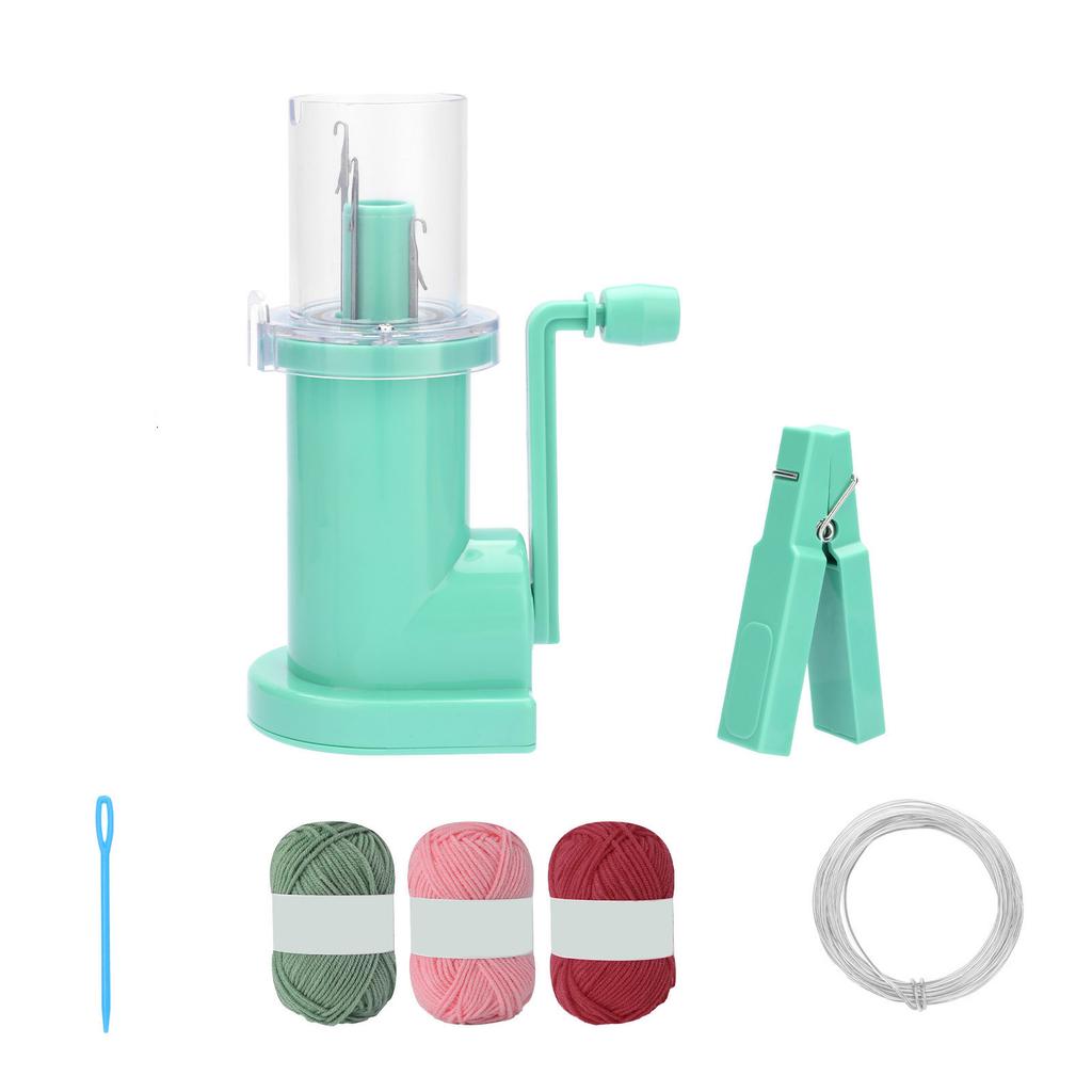 Hand Knitting Machine Needle Thread Tool Set Household Weavers Multicolor Yarn Knitting Tool for DIY Sewing Crocheting