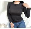 Korean Dongdaemun Sexy Slim-Fit Long-Sleeve Women's T-Shirt