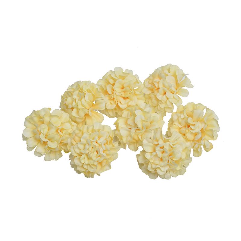 Orange Series Silk Artificial Flowers for DIY Headdress, Clothing Accessories, and Decorative Straw Hat Embellishments.