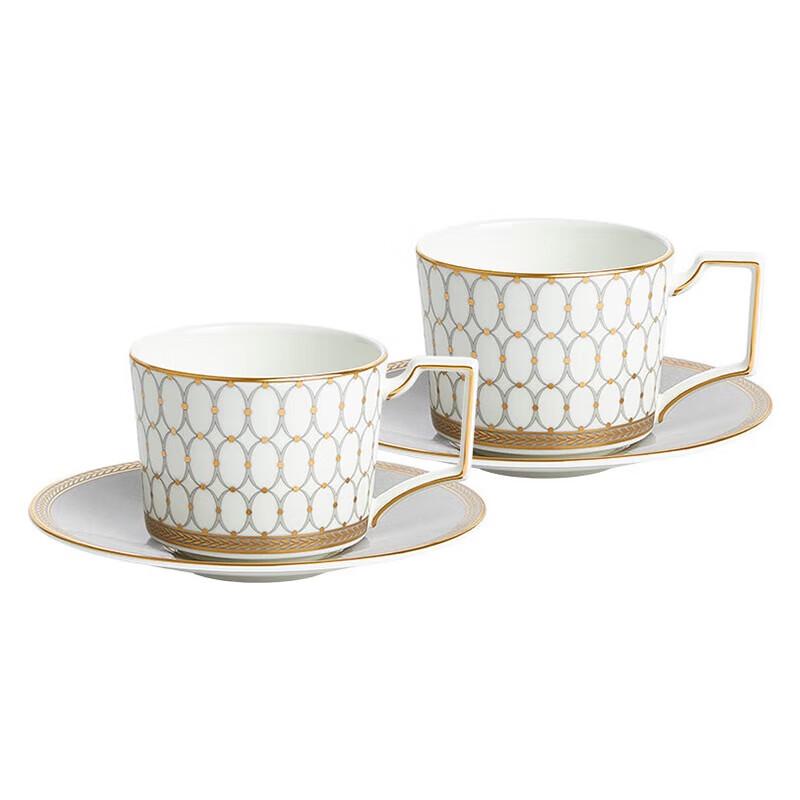 Wedgwood Набор из костяного фарфора  Золотая Порошковая Эпоха  для чая/кофе с блюдцем
