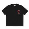 AMI Summer New Loose Plus Size Pure Cotton Printed Couple T-shirt