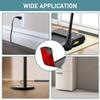 1pc 1mX3cm Wood Grain  Floor Cord Cover Pvc Self Adhesive Cord Hider for Cable Management Cable Protector Anti Stepping Cover