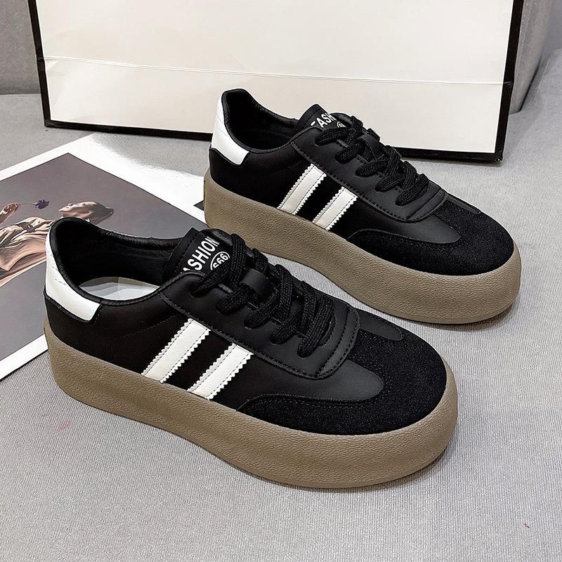 New Style Shoes: Thick-soled, Height-increasing Board Shoes, Low-top Shoes, Retro and Versatile Casual Sports Shoes