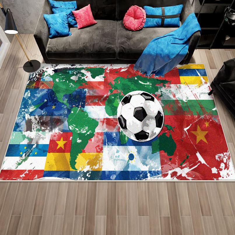 Modern Abstract Style Non-slip Live Room Rug Easy Cleaning Soft Room Decor Lounge Carpet Washable Coffee Tables Mat Customizable