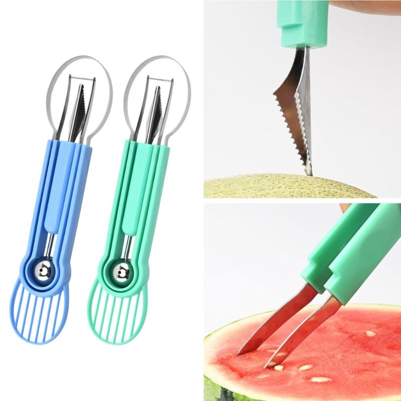Multipurpose Fruit Sculpting Tool With Ergonomic Grip Stainless Steel Construction Melons Baller Watermelon Cutter