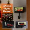Infinity LED Garage Key Holder Wall Mounted Car Key Holder Organizer Mirrored Glowing Garage Keys Hook Rack Home Decor