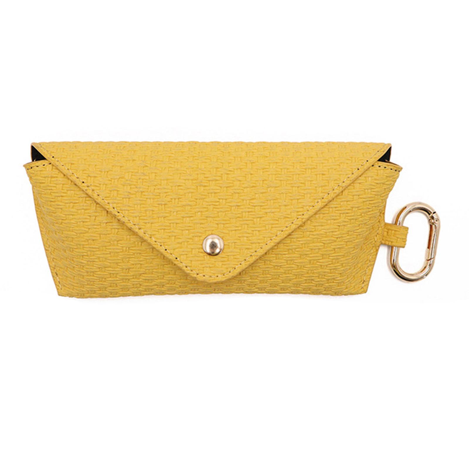 

Fashion Eyewears Pouch with Hanging Hook Dustproof Scratchprevent Sunglasses Storage Case For Travel and Daily Use жёлтый