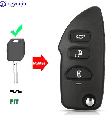 Jingyuqin Key Shell Case For Hyundai Trajet XG Sonata Sonica Santa Fe (Gen 1/SM) For Kia Magentis Optima Sorento 2002-2009