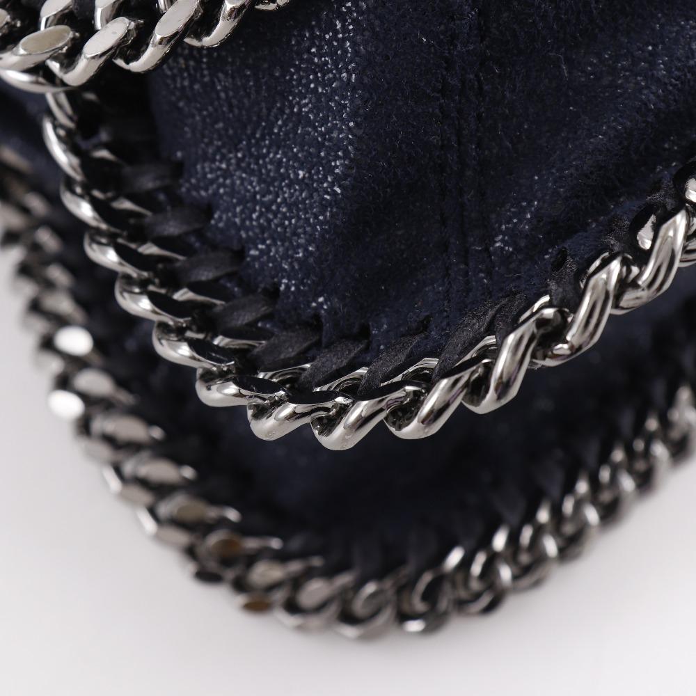 Stella Mccartney Falabella Shoulder Bag 326239 ChainShoulder Navy Blue Polyester Women Used