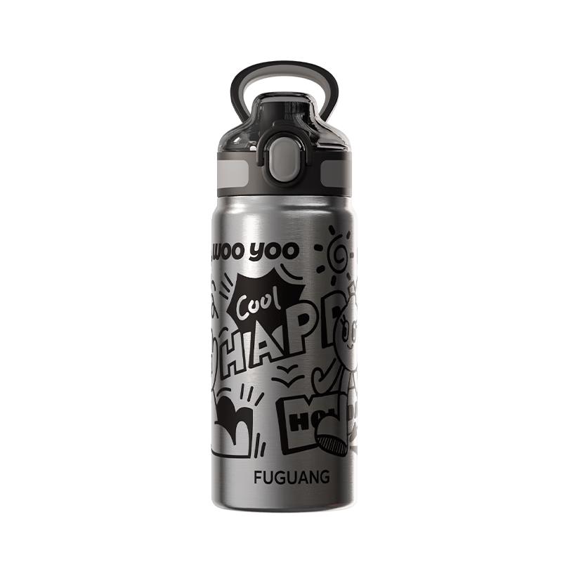 FGA Fuguang 316L Stainless Steel Straw Insulated Sport Water Bottle