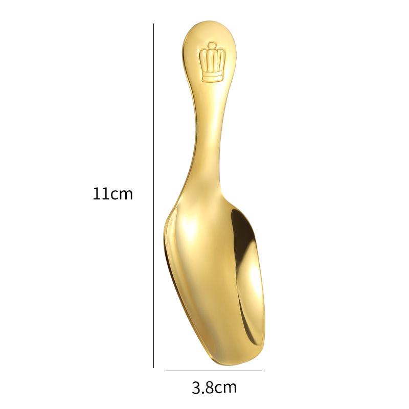304 Stainless Steel Mini Teaspoon Tea Accessories Short Handle Ice Cream Dessert Scoop Tea Shovel Sugar Salt Spoon Kitchen Tools