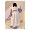 Autumn and Winter New Cute Hooded Nightgown Little Beaver Coral Fleece Pajamas Women's Winter Women's Pajamas Set