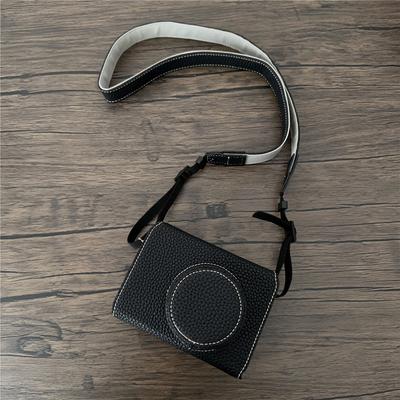 Luxuriöse PU-Leder Kameratasche Für Fujifilm X100VI Batterieöffnung Ganzkörpertaschenabdeckung Mit Riemen