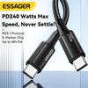 Essager 240 W USB Typ C Kabel für iPhone 15 Pro Max PD3.1 Super Schnelles Laden Typ C Kabel 5A für Xiaomi Macbook Pro iPad Laptop