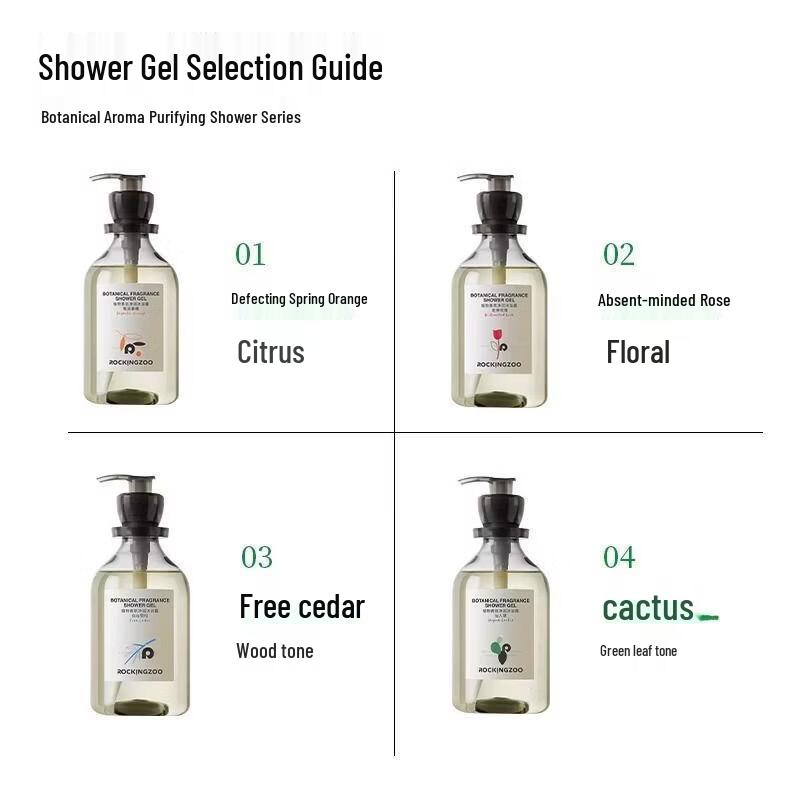 Rock Zoo Pflanzenduft Reinigendes Duschgel - Entfliehendes Frühlingsorange