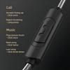 D08 Metal HiFi 3.5mm/Type-C In Ear Wired Earphone Flat Head Headsets With Mic Clear Sound Bass Headphones For Sports Music Gamer